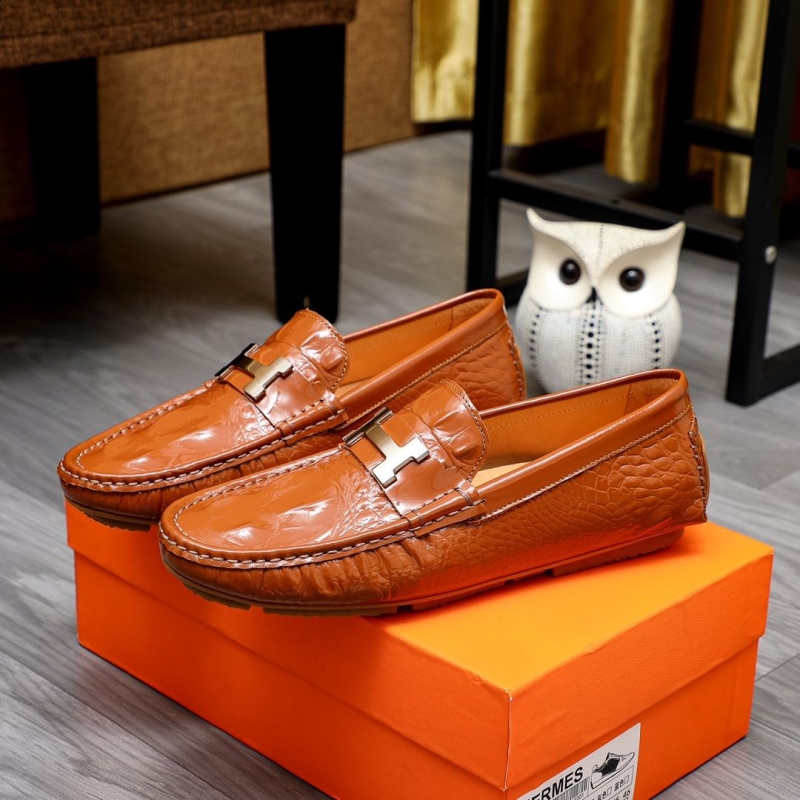 H**mes leather shoes